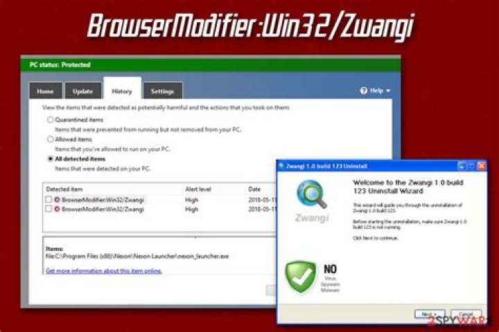 BrowserModifier:Win32/Qvo6!blnk — Virus Removal Guide