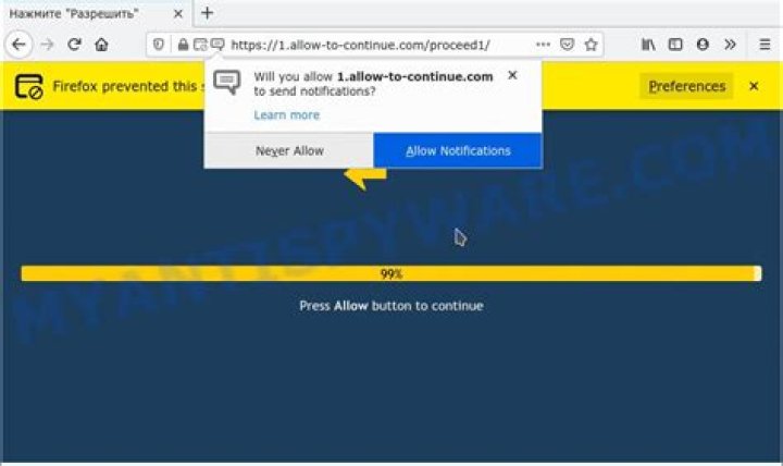 Remove Allow-to-continue.com Virus — How to Fix Guide