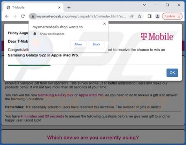 Remove Mysmarterdeals.shop Pop-up Virus — How to Remove?