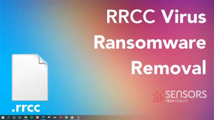 RRCC VIRUS (.rrcc FILE) RANSOMWARE — FIX & DECRYPT DATA