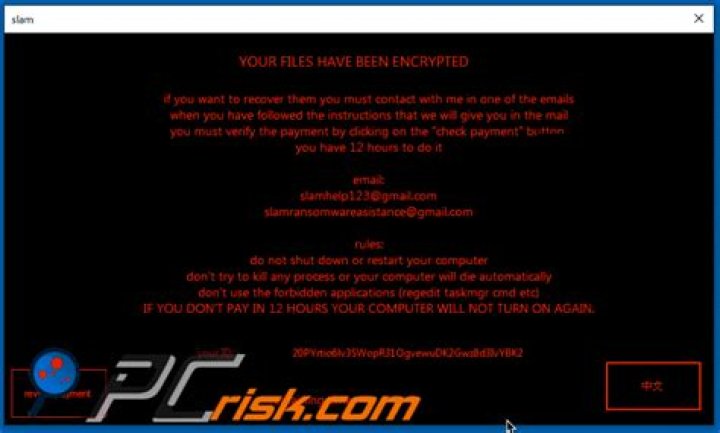 SLAM Virus Files of Ransomware — How to remove virus?